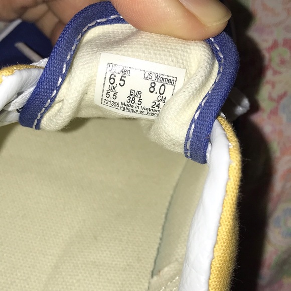 Vans Yellow and Blue Sneakers - Picture 8 of 8